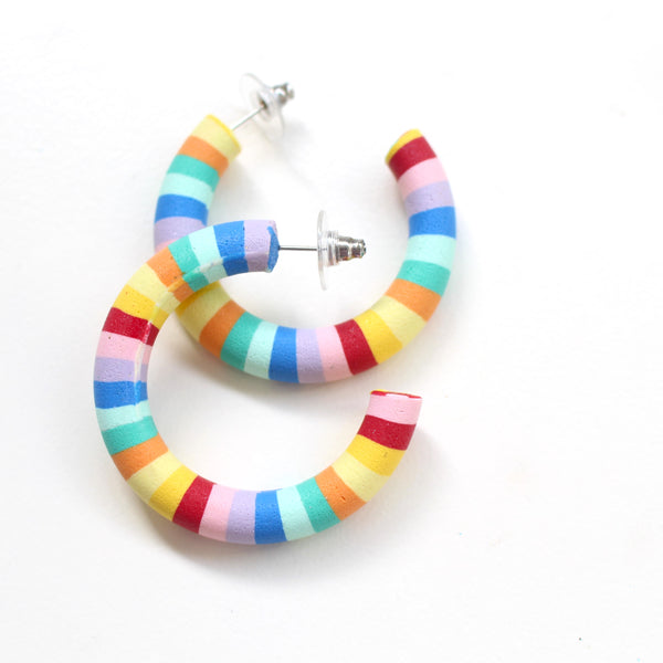 COLOUR ME HAPPY - Hoop Dangles (DISCOUNTED)