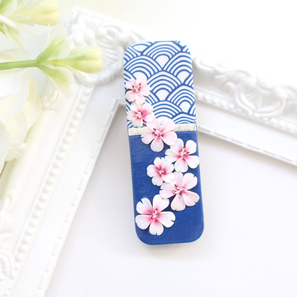 SEIGAIHA (Cherry Blossoms) - Brooch