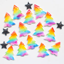 RAINBOW XMAS TREES - Midi Dangles