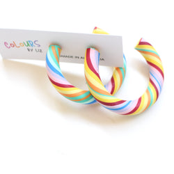 COLOUR ME HAPPY - Hoop Dangles