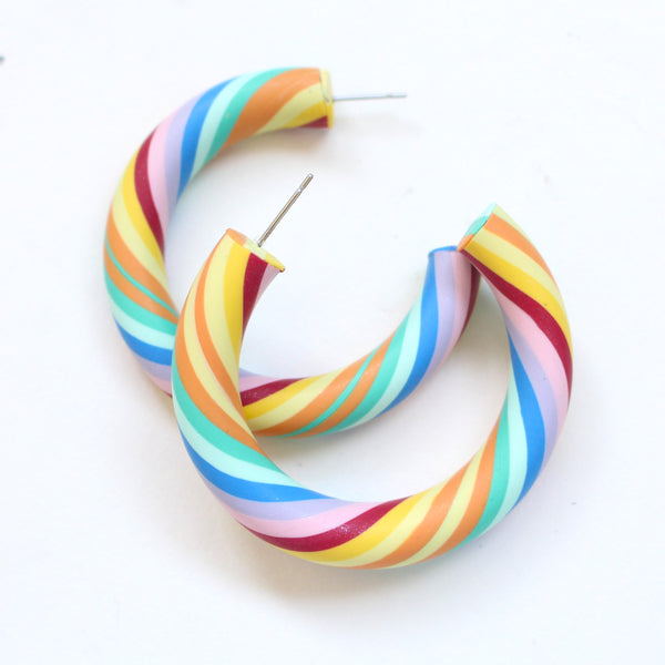 COLOUR ME HAPPY - Hoop Dangles