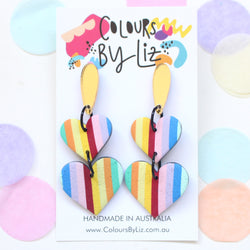 COLOUR ME HAPPY - Heart Dangles