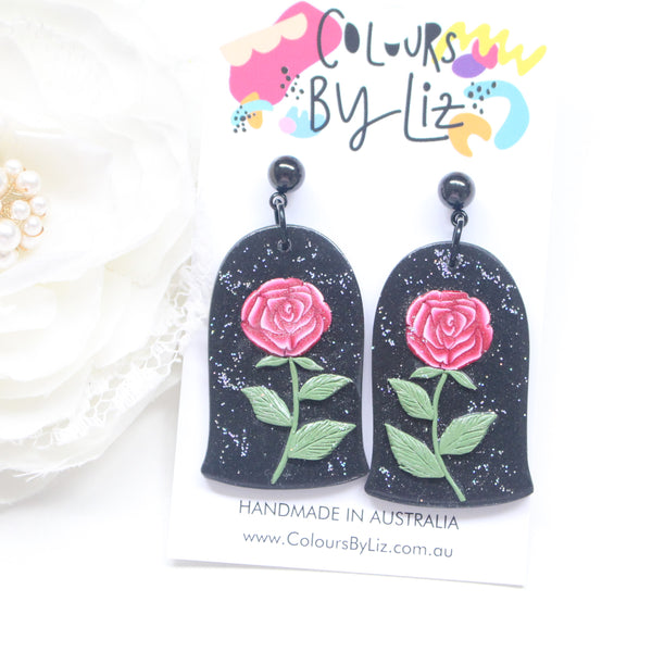 ENCHANTED ROSE - Bell Jar Dangles