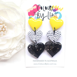 RETRO HEARTS - Heart Dangles