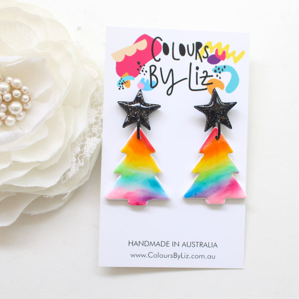 RAINBOW XMAS TREES - Midi Dangles