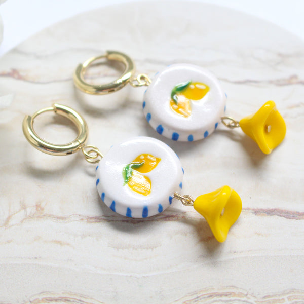 LEMONS - Ceramic Inspired Midi Dangles