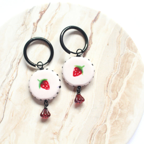 STRAWBERRIES - Ceramic Inspired Midi Dangles