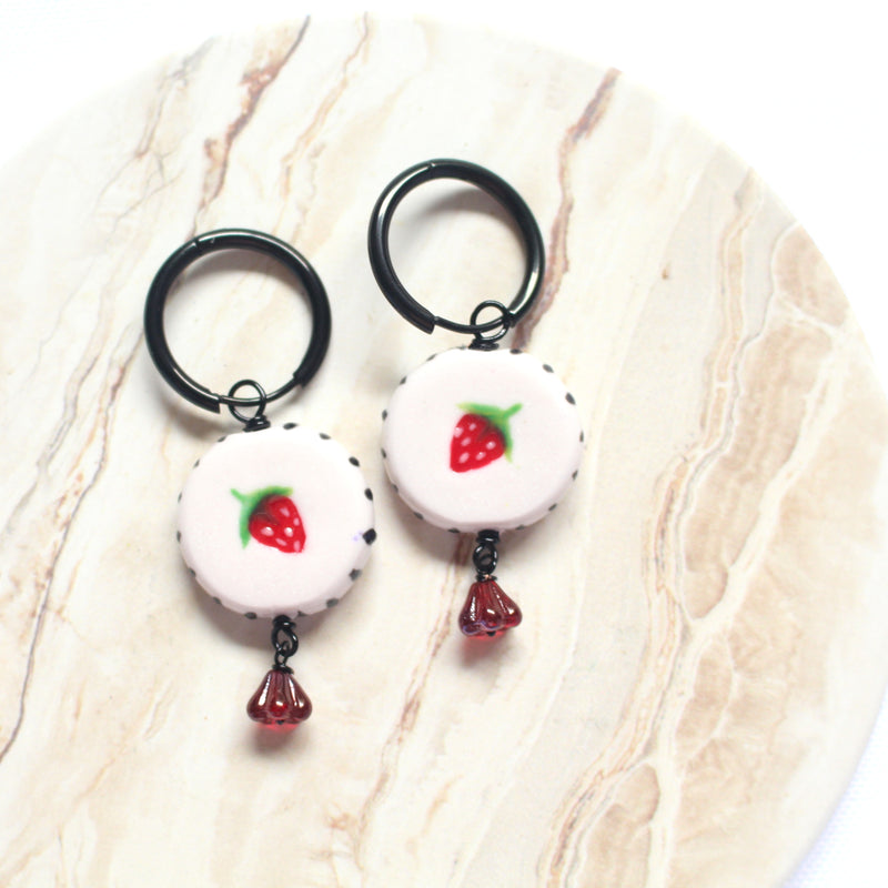 STRAWBERRIES - Ceramic Inspired Midi Dangles