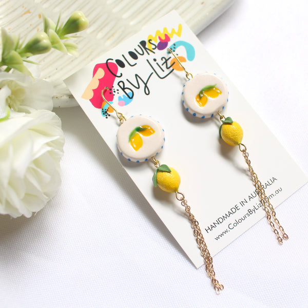 LEMONS - Ceramic Inspired Midi Dangles