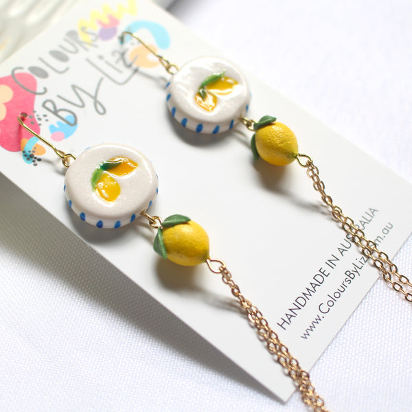 LEMONS - Ceramic Inspired Midi Dangles