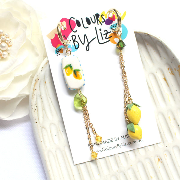 LEMONS - Ceramic Inspired Long Dangles