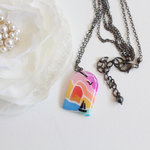 SUNSET - Necklace (Resin)