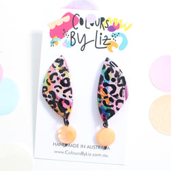 DISCO LEOPARD - Geometric Dangles